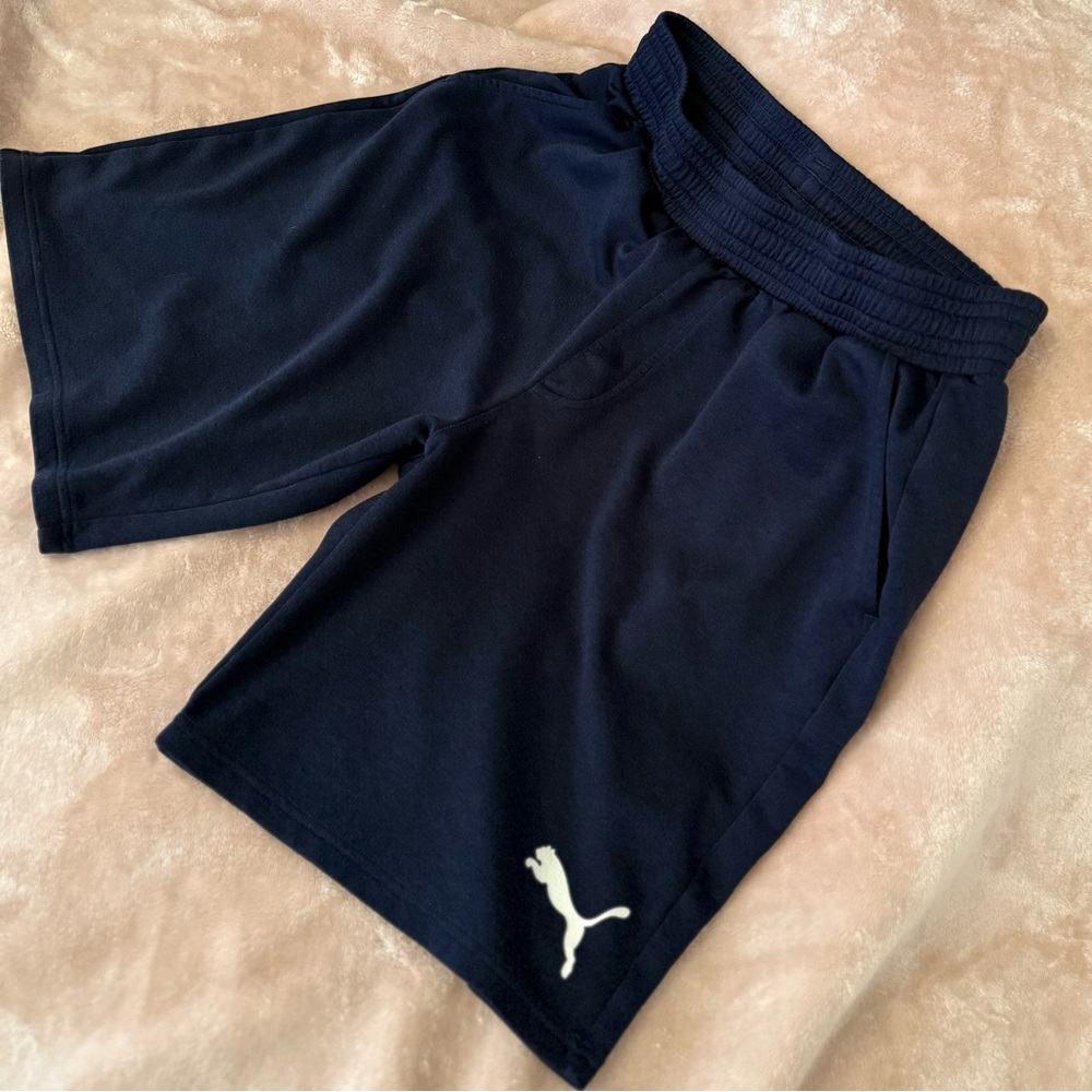 PUMA Men's Shorts - Navy Blue - Size L